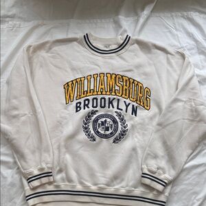 Abercrombie Williamsburg Brooklyn Cream Sweater